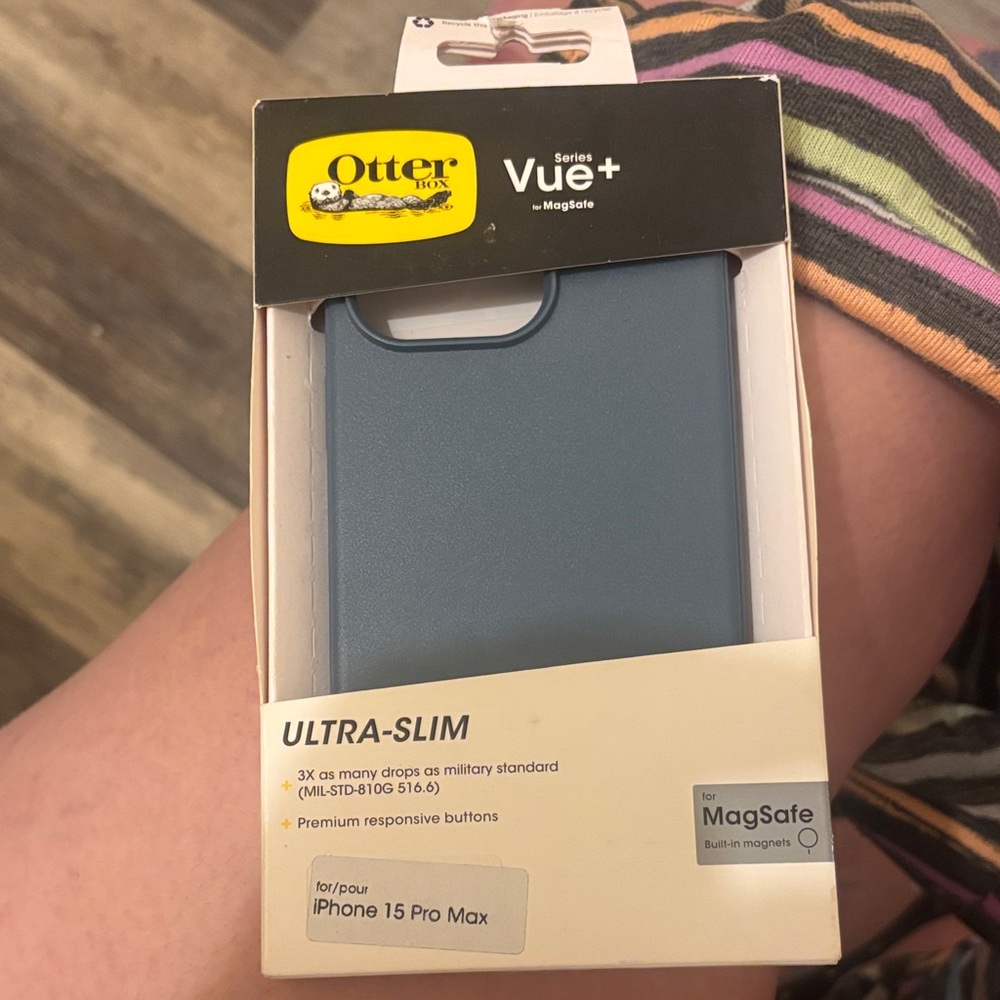 OtterBox Vue+ MagSafe Case for iPhone 15 Pro Max - Slate Blue